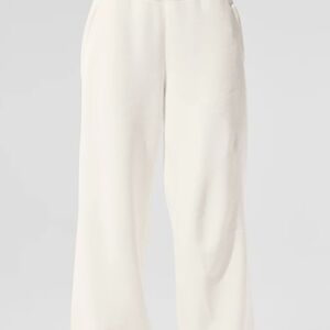 Alo Serenity Ivory Wide-leg Swestpants Small - Brand New Never Worn